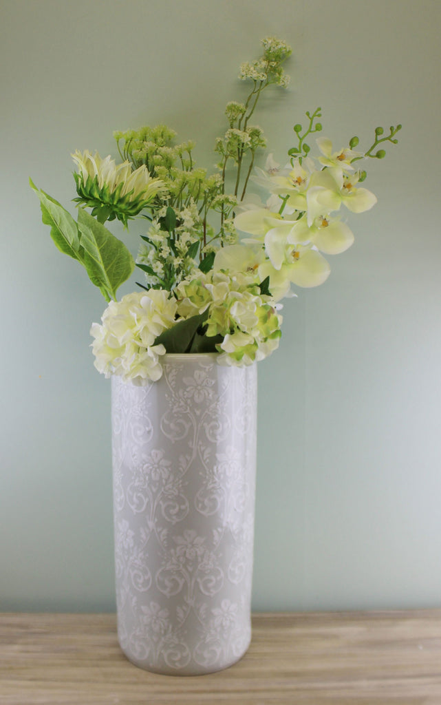 Single Hydrangea Spray, Cream & Green Flower, 49cm Geko Products