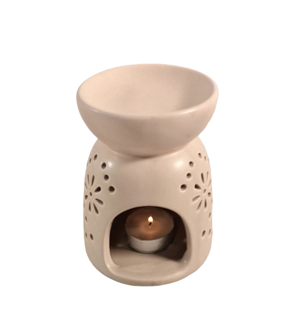 Oil Burner In Beige With Pattern Holes Geko Products