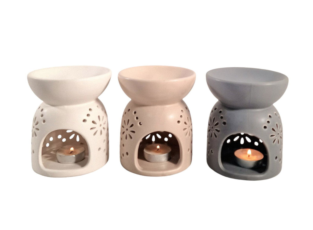 Oil Burner In Beige With Pattern Holes Geko Products