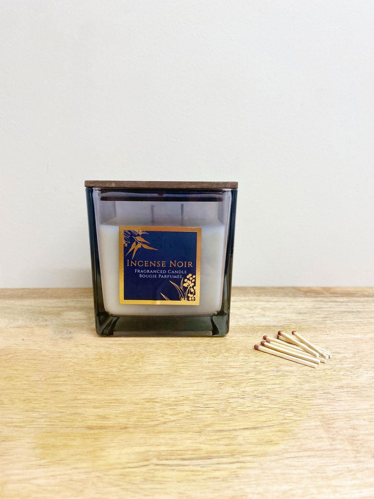 Incense Noir Scented Candle With Wooden Lid Geko Products