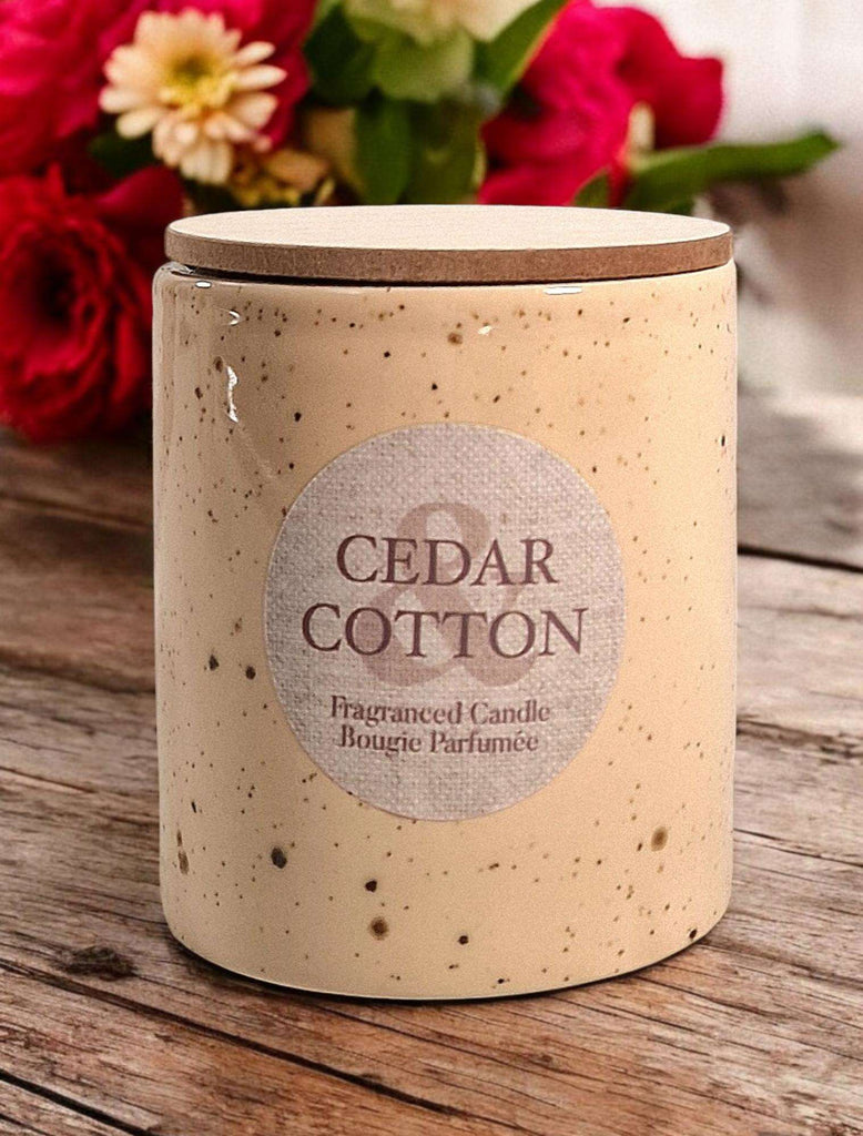 Candle Pot Wooden Lid - Cedar Cotton Geko Products