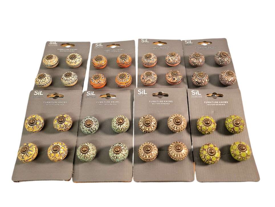 Antique Brass Knobs 4 Pack Set of 32 Shades 4 Seasons