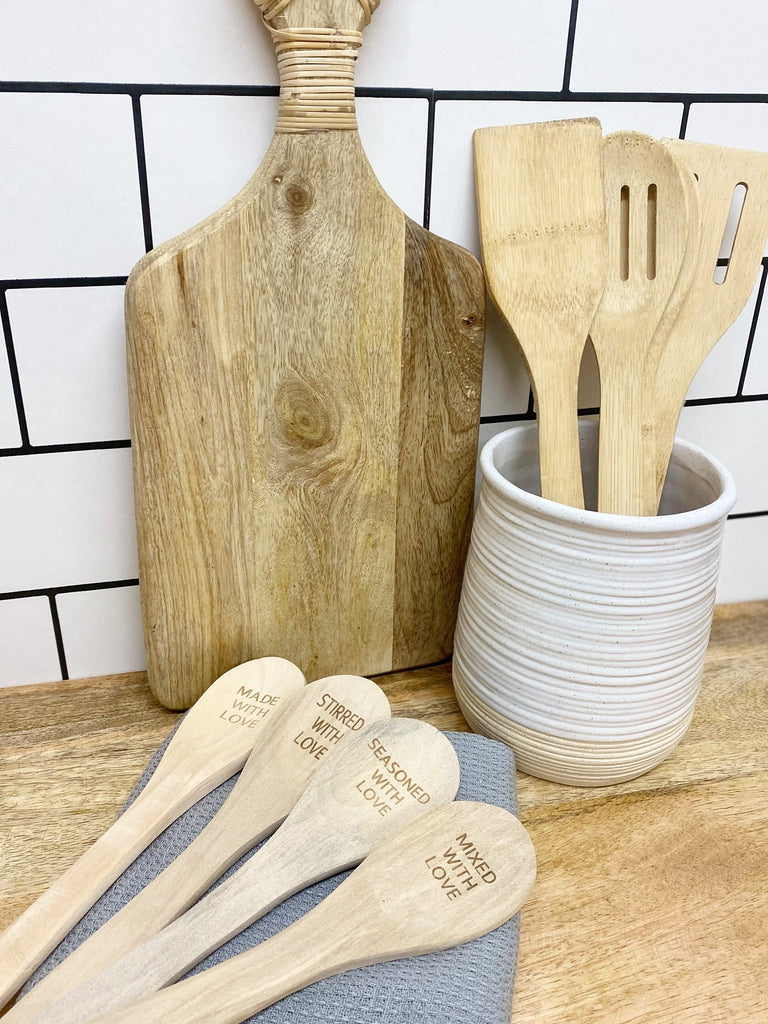 Set of Four Wooden Spoons Geko Products