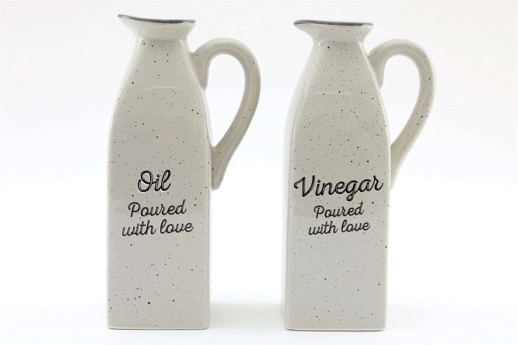 Antique Grey Oil & Vinegar Containers Geko Products