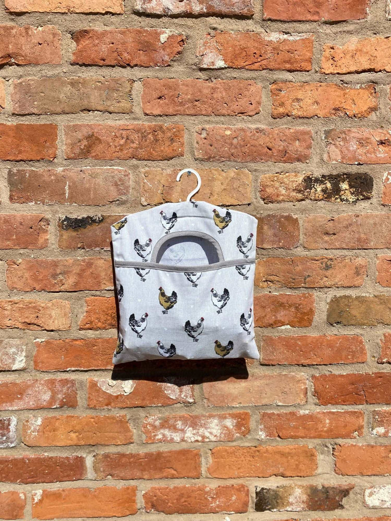 Peg Bag With A Chicken Print Design Geko Products