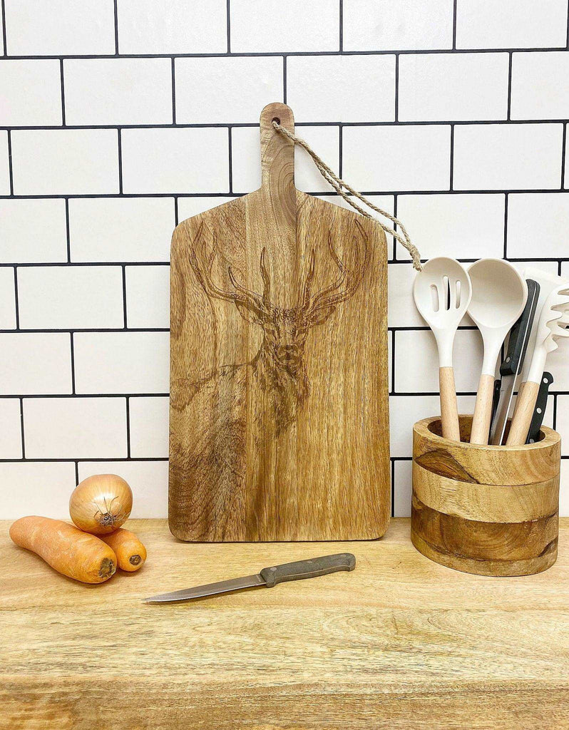 Engraved Stag Chopping Board Geko Products