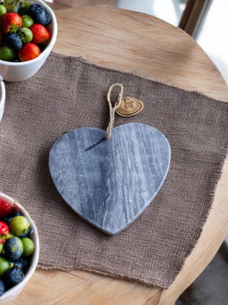 Grey Heart Chopping Board 24x26cm Geko Products