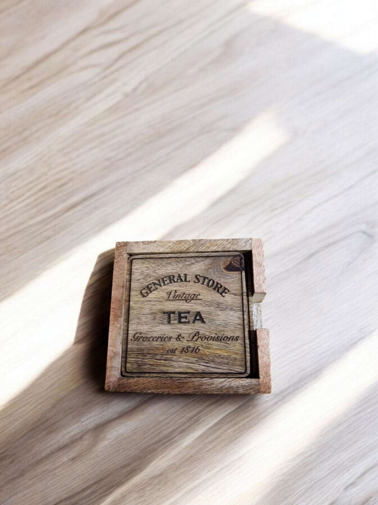 Tea General Store Coasters Set Of 4 Geko Products