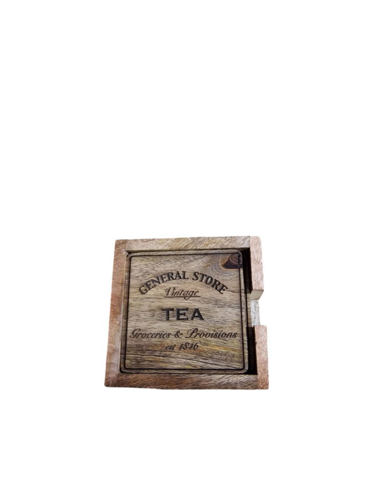 Tea General Store Coasters Set Of 4 Geko Products