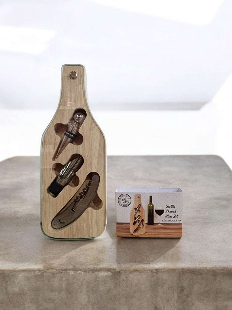 Bottle Shape Wine Set 27.5cm Geko Products