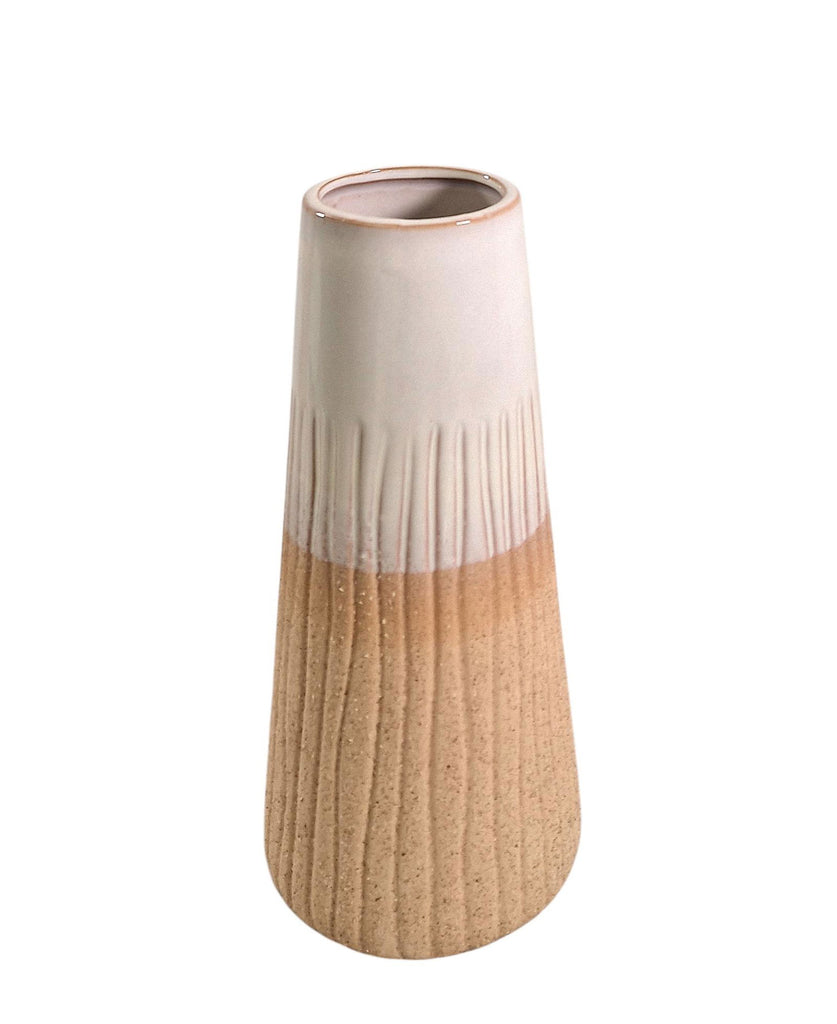 Glazed White Vase Geko Products