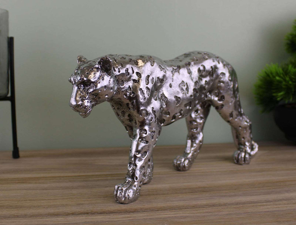 Silver Leopard Ornament Small Geko Products