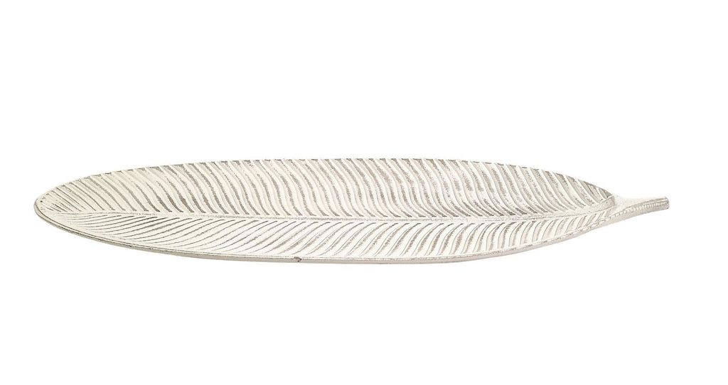 Antique White Leaf Tray Geko Products