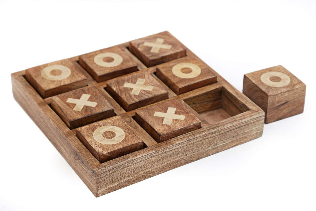 Wooden Tic Tac Toe Game 24cm Geko Products