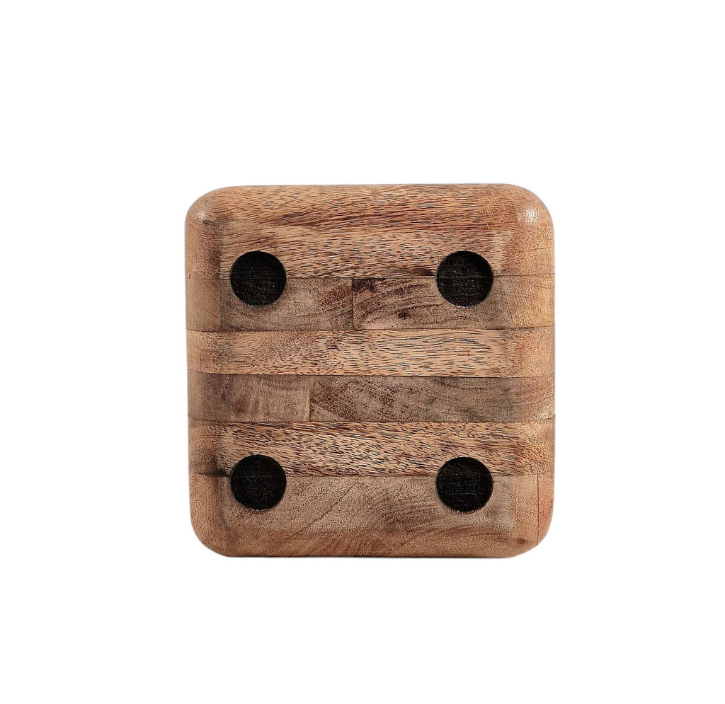 Wooden Dice Doorstop 15cm Geko Products