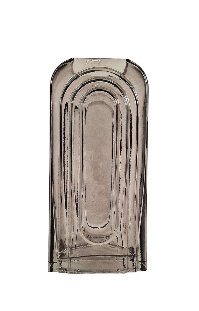 Smoked Glass Arch Vase Geko Products