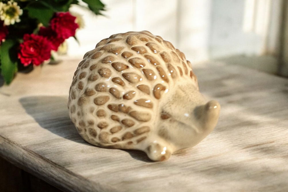 Ceramic Hedgehog Ornament 9cm Shades 4 Seasons