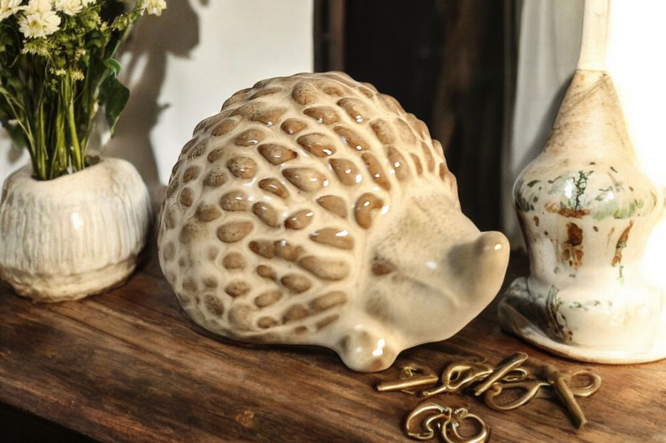 Ceramic Hedgehog Ornament 9cm Shades 4 Seasons