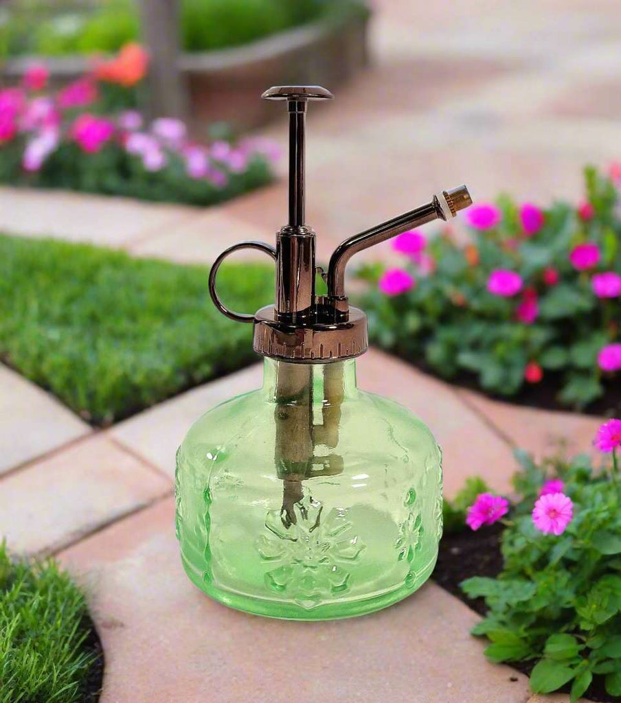 Green Glass Water Spray Bottle Geko Products