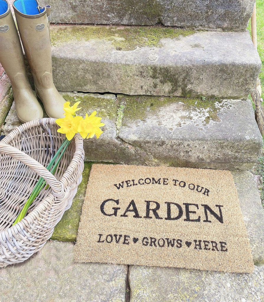 Love Grows Here Potting Shed Doormat Geko Products