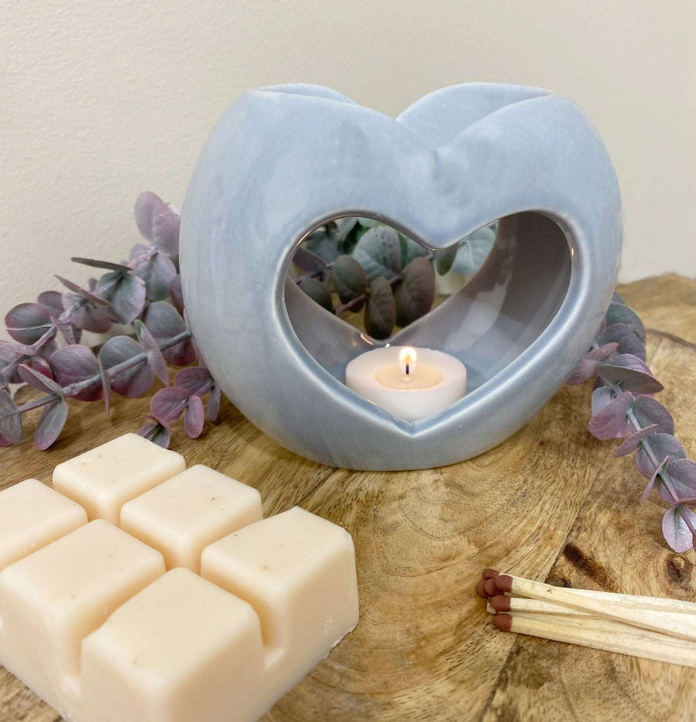 Grey Heart Oil or Wax Warmer Geko Products