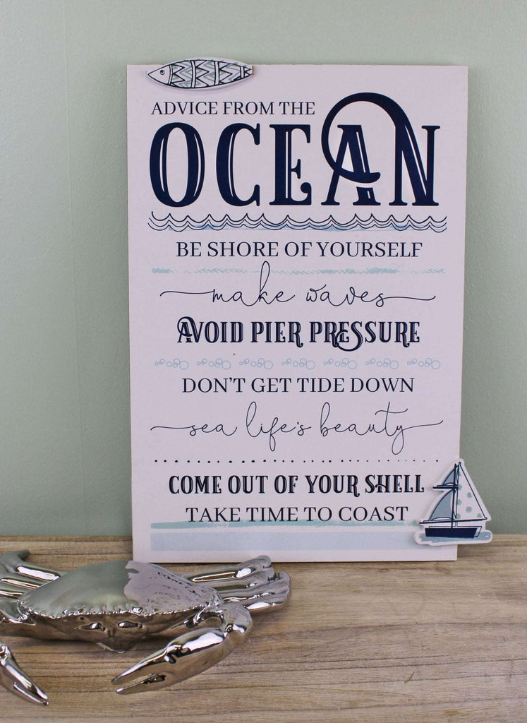 Rules Of The Ocean Wall Plaque Geko Products