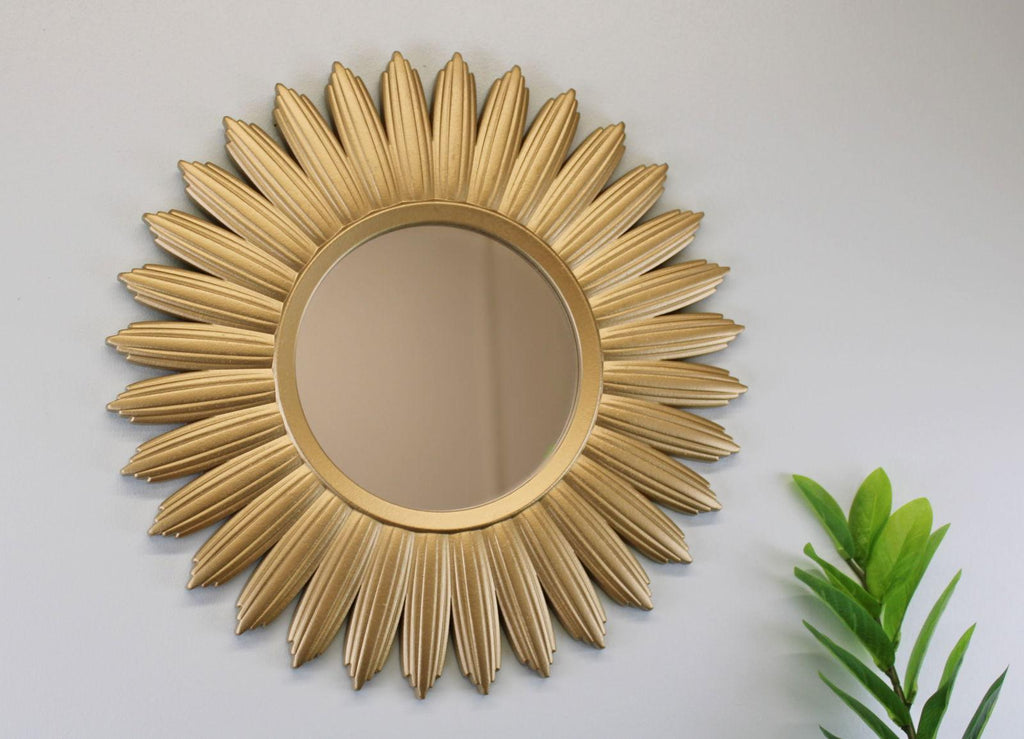 Large Gold Sunburst Mirror Geko Products