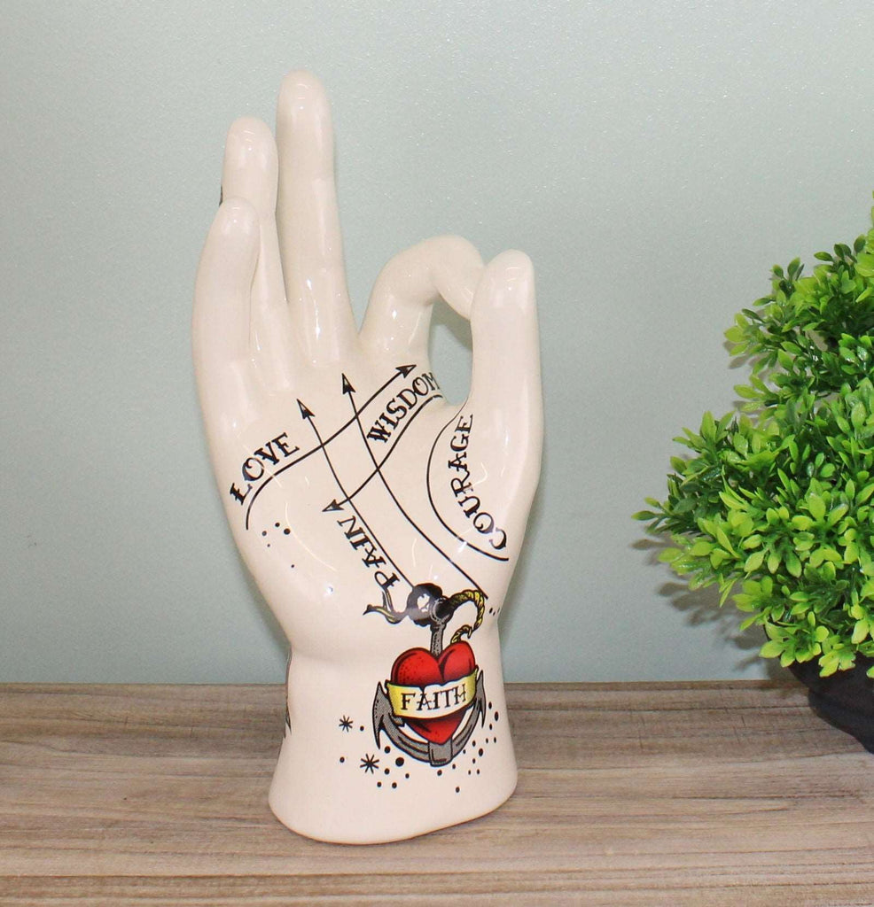 Palmistry Hand, Faith, 22.5cm Geko Products