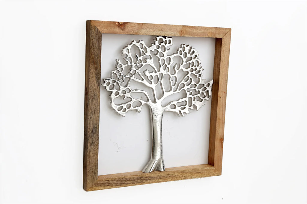 Large Silver Tree Of Life In A Frame - Shades 4 Seasons