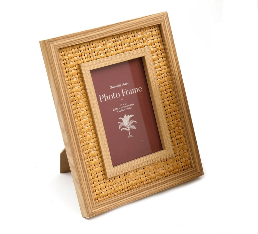 Rattan Effect 4" x 6" Photo Frame Geko Products