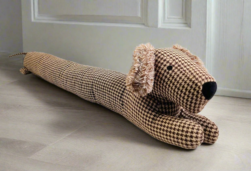 Sausage Dog Draft Excluder - Brown 85cm Geko Products