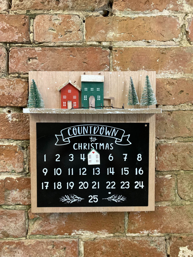 Wooden Christmas Countdown Calendar Geko Products