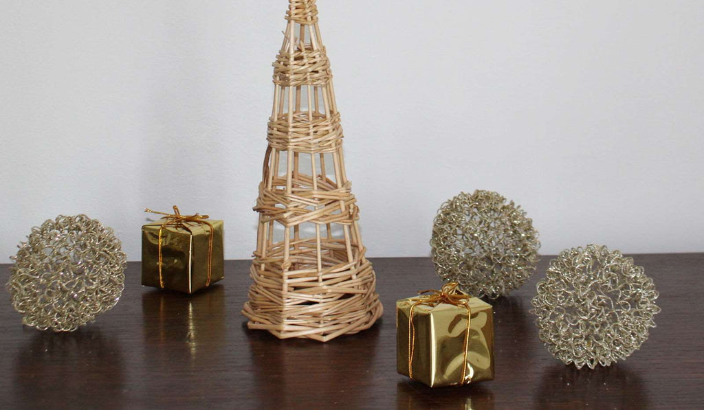 Rattan Christmas Tree Small Geko Products