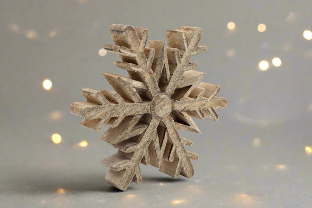 Wooden Snowflake Decoration Geko Products