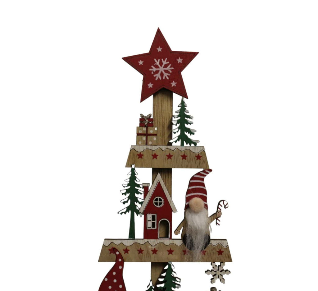 Freestanding Wooden Christmas Tree Ornament Geko Products