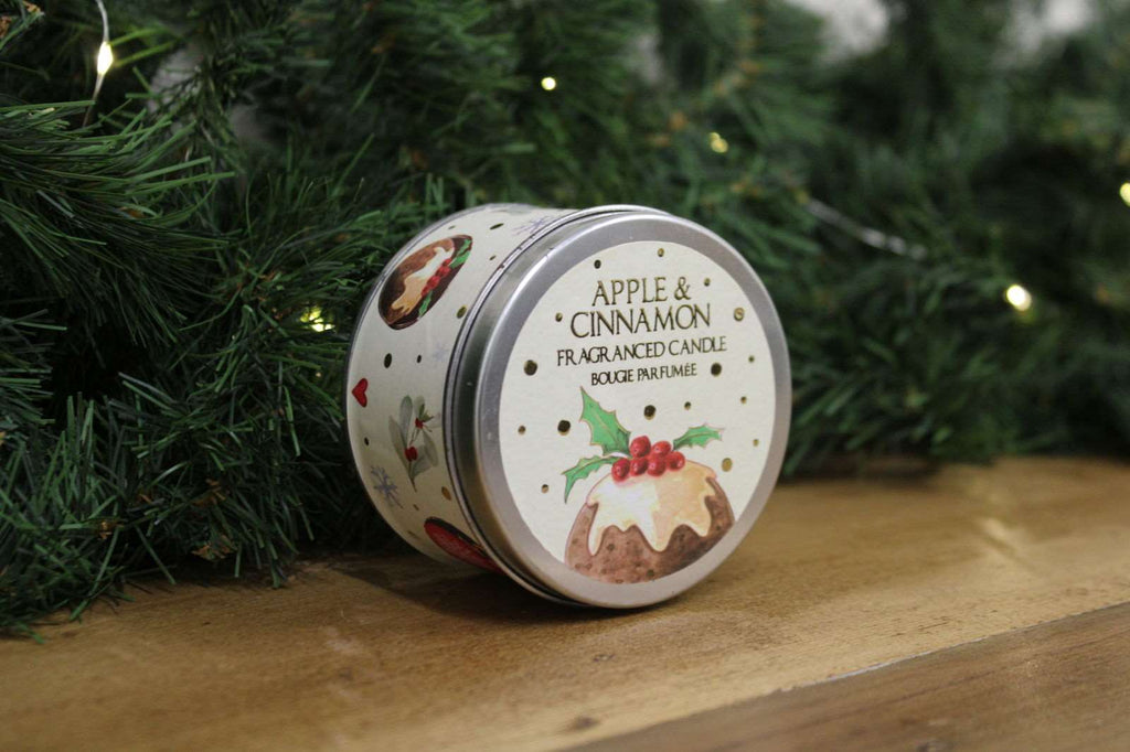 Christmas Pudding Candle in Tin Geko Products