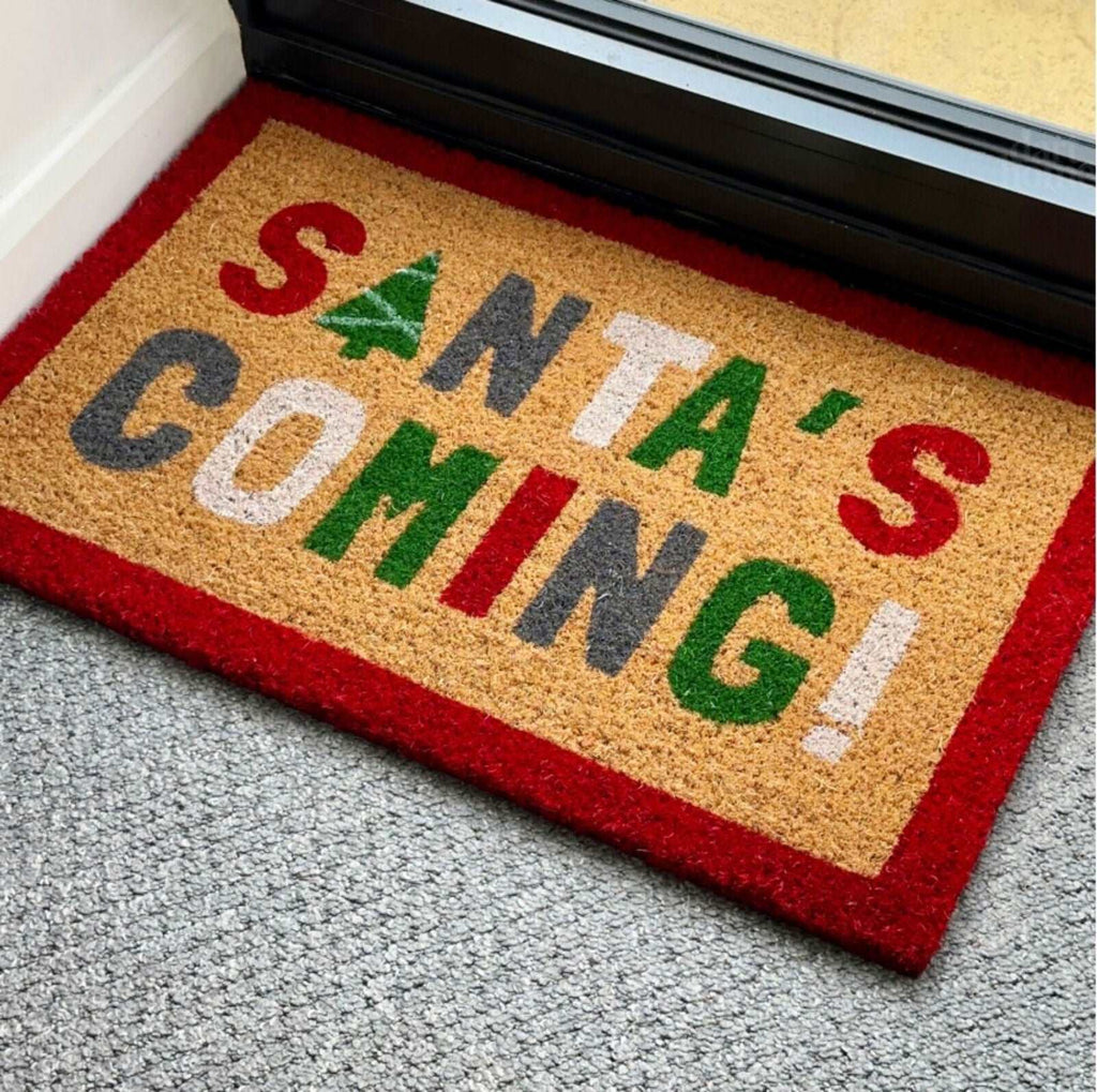 Santa's Coming' Doormat Geko Products