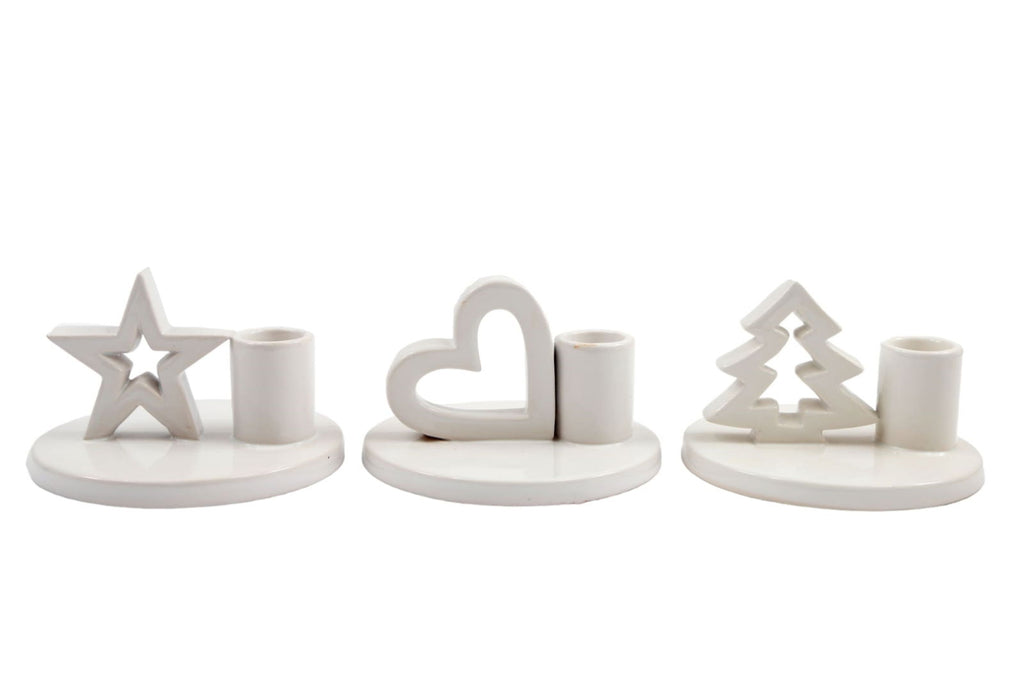 Set of Three Dinner Candle Holders Geko Products