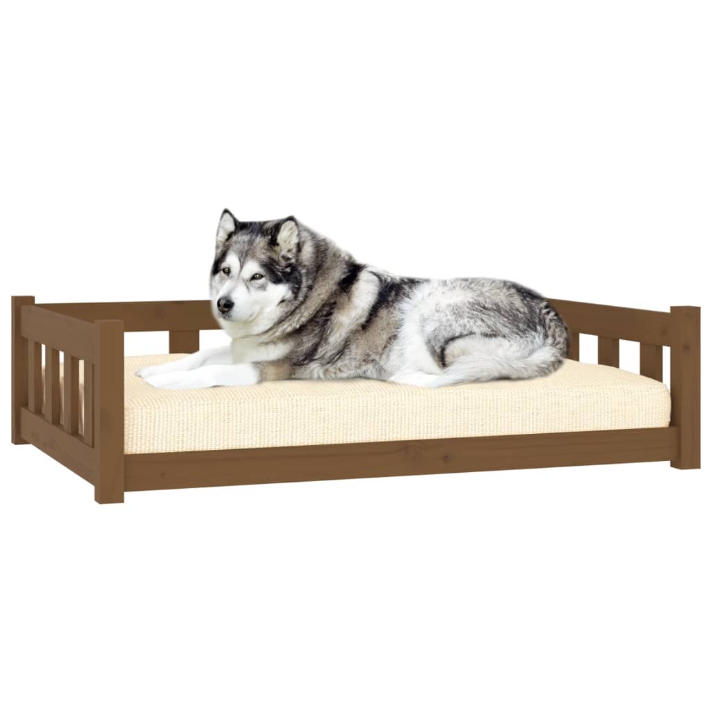 vidaXL Dog Bed 55.5x45.5x28 cm Solid Wood Pine vidaXL