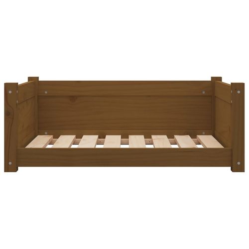 vidaXL Dog Bed Wax Brown 95.5x65.5x28 cm Solid Wood Pine vidaXL