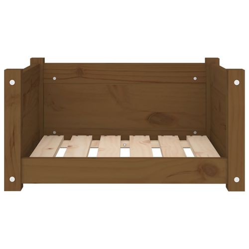 vidaXL Dog Bed Wax Brown 95.5x65.5x28 cm Solid Wood Pine vidaXL