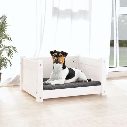 vidaXL Dog Bed Wax Brown 95.5x65.5x28 cm Solid Wood Pine vidaXL