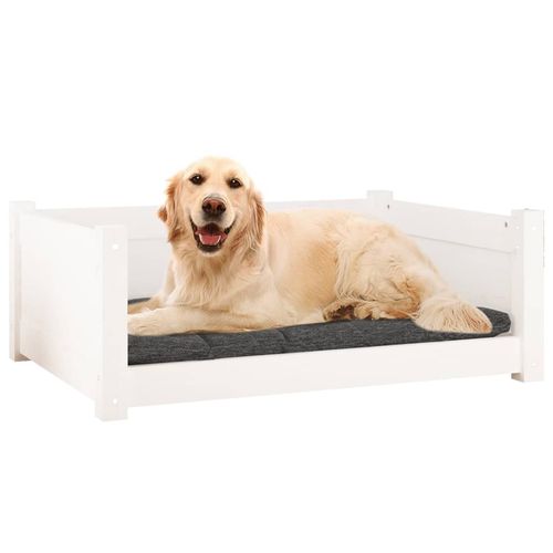 vidaXL Dog Bed Wax Brown 95.5x65.5x28 cm Solid Wood Pine vidaXL