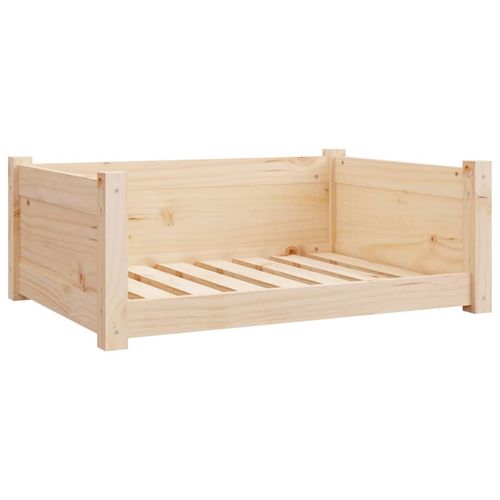 vidaXL Dog Bed Wax Brown 95.5x65.5x28 cm Solid Wood Pine vidaXL