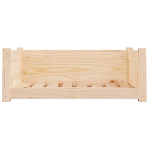 vidaXL Dog Bed Wax Brown 95.5x65.5x28 cm Solid Wood Pine vidaXL