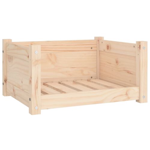 vidaXL Dog Bed Wax Brown 95.5x65.5x28 cm Solid Wood Pine vidaXL