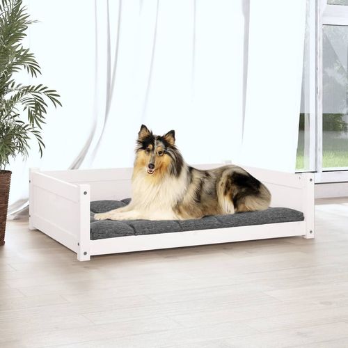 vidaXL Dog Bed Wax Brown 95.5x65.5x28 cm Solid Wood Pine vidaXL