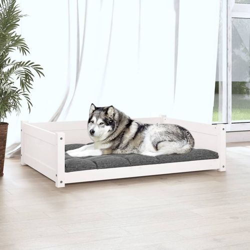 vidaXL Dog Bed Wax Brown 95.5x65.5x28 cm Solid Wood Pine vidaXL