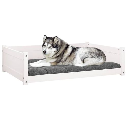 vidaXL Dog Bed Wax Brown 95.5x65.5x28 cm Solid Wood Pine vidaXL