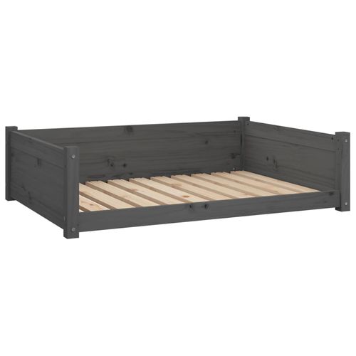 vidaXL Dog Bed Wax Brown 95.5x65.5x28 cm Solid Wood Pine vidaXL